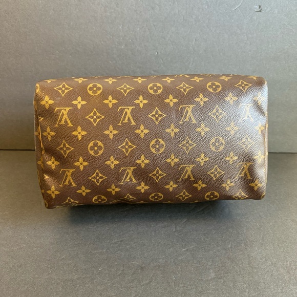 Louis Vuitton Speedy 30 Bag Brown LV Monogram Top Handle Classic Old Money - Picture 10 of 15